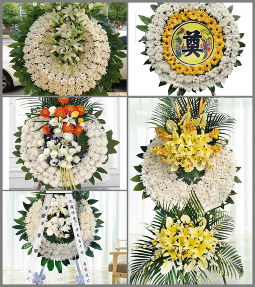 云南红河州弥勒市竹园镇花圈速递