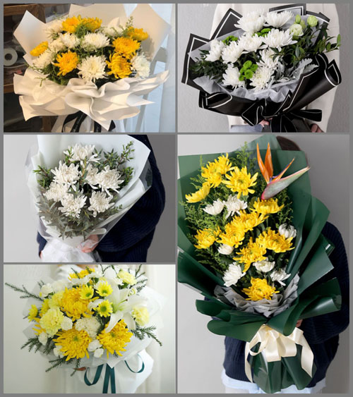 云南红河州弥勒市竹园镇白事花束代送